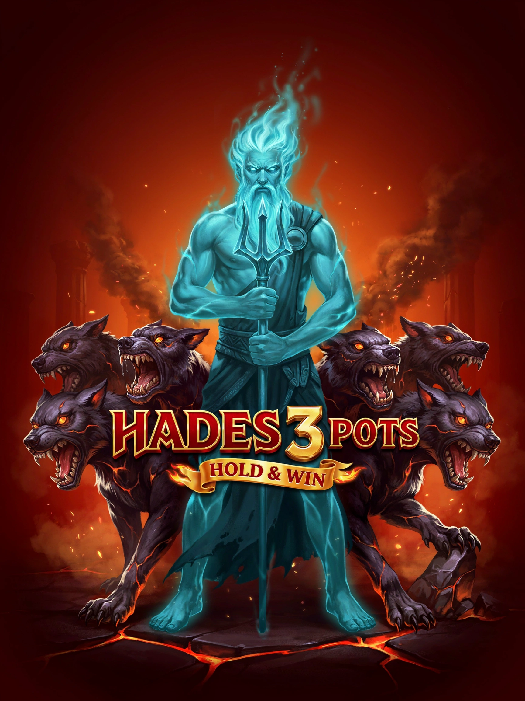 Game art for the Hades 3 Pots Hold and Win pokie